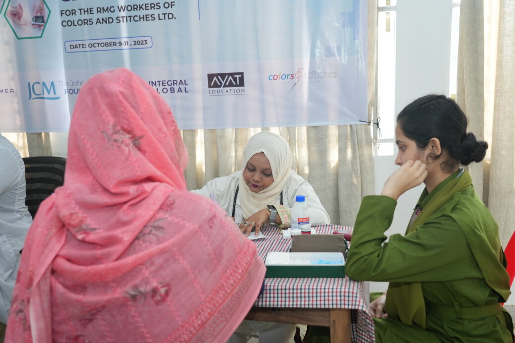 Consultation with female doctor